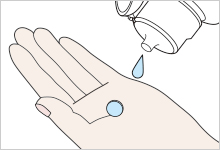 Put several drops of Simple One on the lenses and scrub them with your fingers, taking care to avoid contact with finger nails