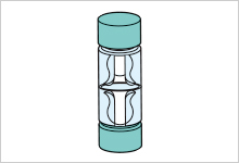 After adequately rinsing the lenses in water, place them in a lens case filled with Simple One for storage